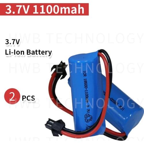 2pc 3.7V 1100mAh Remote control airplane remote control helicopter wholesale cylindrical lithium batteries Lipo lithium 18500 SM