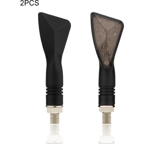 2pcs Universal 12V Flashing Turn Signals Motorcycle LED Lights Rear Blinker Indicator Tail Light Triangle Flashing Lights