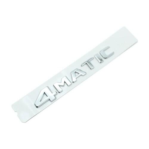 3D Chrome 4MATIC Auto Trunk Tailgate Emblem Badge Decals Sticker Car Accessories