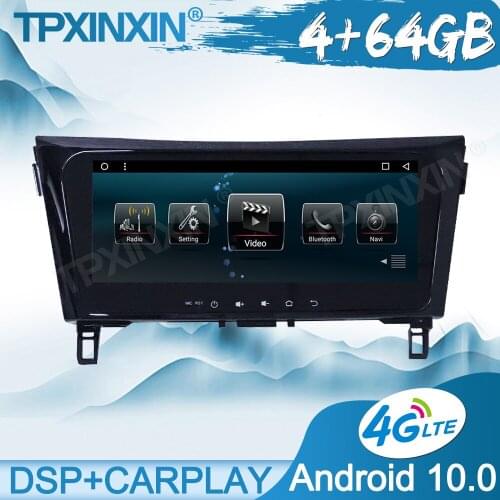 4+64G For Nissan X-Trail 2014-2017 Tesla Screen Digital Meter Car GPS Navigation Head Unit Multimedia Player AutoRadio Recorder