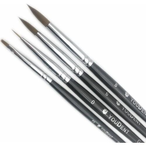 4pcs Dental Porcelain Brush Pen Dental Technician Tools Dental Lab Supplies