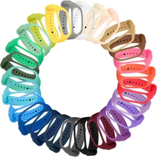 Bracelet for Xiaomi Mi Band 4 3 Sport Strap Watch Silicone Wrist Strap Bracelet Accessories