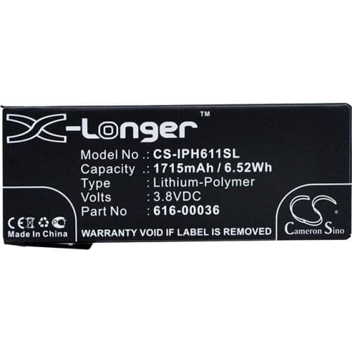 CameronSino for iPhone 6s A1633 A1688 A1691 A1700 616-00036 battery