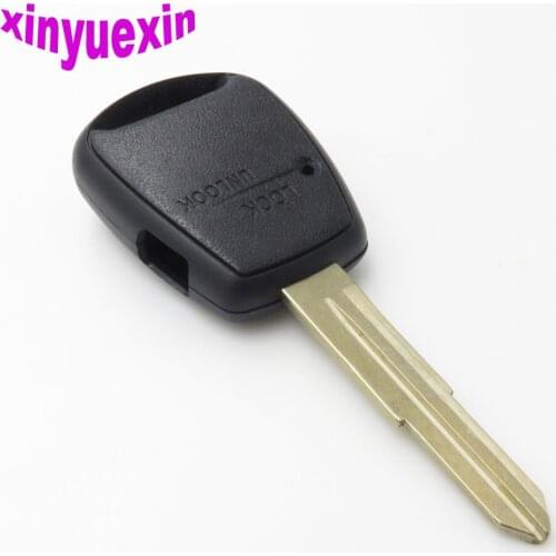 Xinyuexin Left Key Blade Transponder Chip Key Shell FOB Case For Hyundai Accent Replacement 1Button Chip Key Shell FOB Case