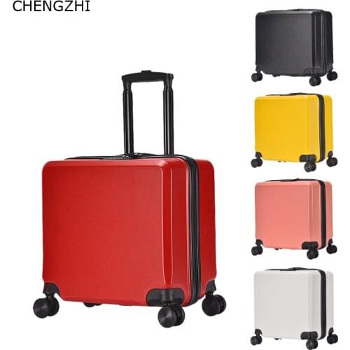 CHENGZHI New Fashion Rolling Luggage Spinner Men Travel Suitcase On Wheels 19Inch Women Carry On Trolley Bag