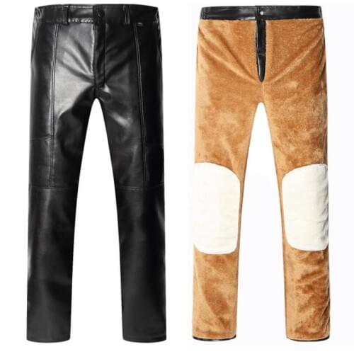 CLASSDIM Mens Leather Pants