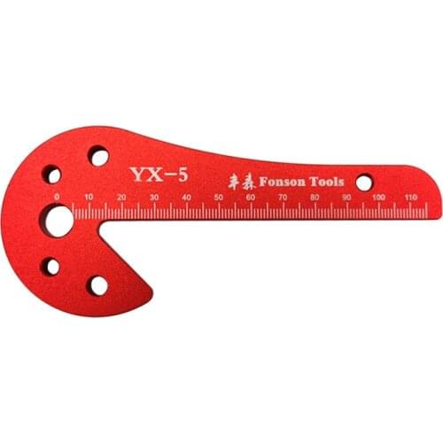 Woodworking Center Scriber Aluminum Square Center Scriber 45/90 Degree Right Angle Scribing Gauge Carpenter Woodworking DIY Tool