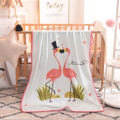 New 2019 Kids Blanket - 1PC Coral Fleece Throw Blankets Super Soft Cartoon Blanket Children Bedding Set Baby Swaddle 100*140cm