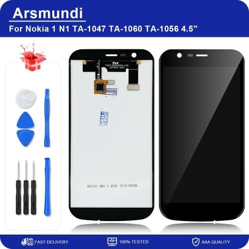 For Nokia 1 N1 TA-1047 TA-1060 TA-1056 4.5" LCD Display Touch Screen Digitizer Assembly Replacement LCDs + Gift