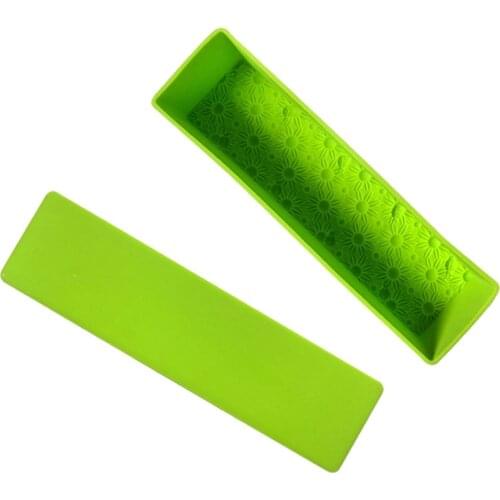 Chrysanthemum-Shaped Rectangular Toast Silica Gel Cake Baking Tray Mode Easily Removable Mold Handmade DIY Kitchen Baking