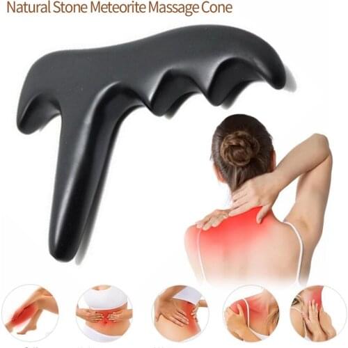 Massage Body Foot Shoulder Back Neck Massage Point Stick Massager Genuine Natural Stone Needle Reflexology Relieve Soreness