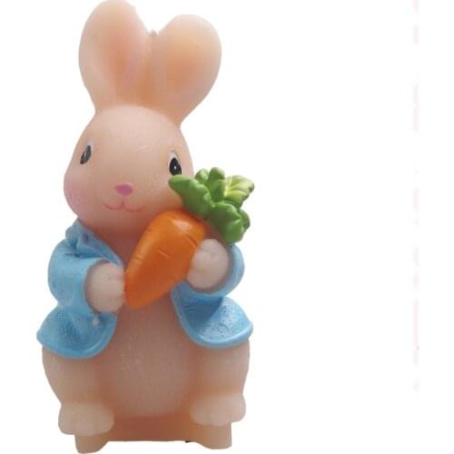 Cute Rabbit Soap Mold Animal Silicone Cake Molds Resin Clay Candle Bunny Fondant Chocolate Mould Kitchen Baking Cake Tool FM1101