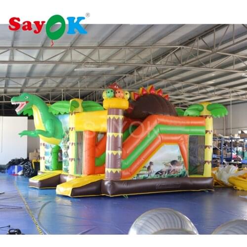 SayOK inflatable bouncer slide dinosaur castle Inflatable Trampoline for Event/Commercial/Rental Use