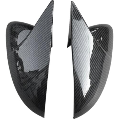 NEW-For Scirocco PASSAT Beetle 2009-2018 Carbon Fiber Door Side Wing Rearview Mirror Ox Horn Cover Cap Car Accessories