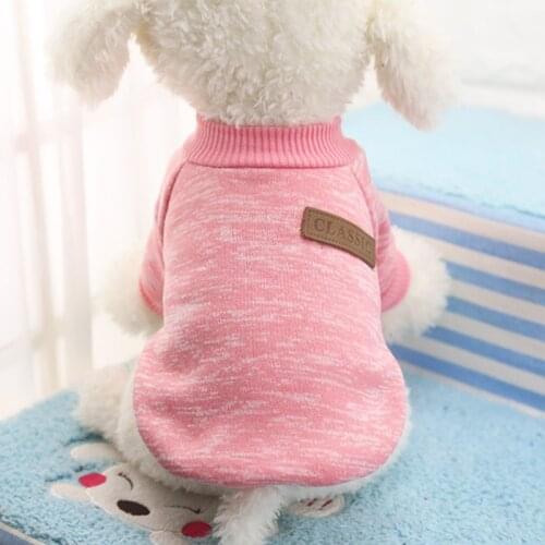 Dog Clothes Winter Warm Coat Classic Sweater Soft Costume Fleece Sweater Outfit For Small Chihuahua Jacket Coat Clothing