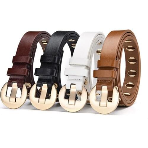 Man Women Fashion Hollow Belt Simple and Versatile Personality Jeans Metal Buckle Young Student Trend Belt