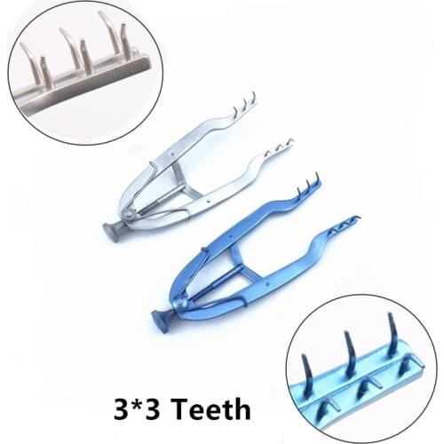 Titanium Stevenson Lacrimal SAC 3*3 tooth eyelid Retractor ophthalmic eye surgical instrument