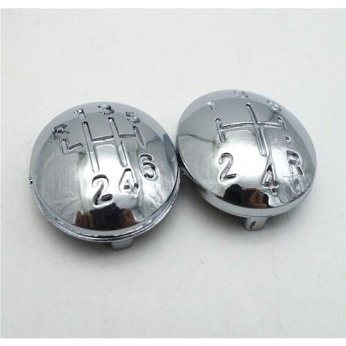 5/6 Speed Gear Stick Shift Knob For Renault Clio III / Megane II / Scenic II 2003-2009 Lever Stick Pen Cap Emblem Badge Cover