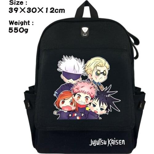 Anime Jujutsu Kaisen Yuji Itadori Cartoon Backpack Travel Laptop Rucksack Student Canvas Schoolbag for Teenage
