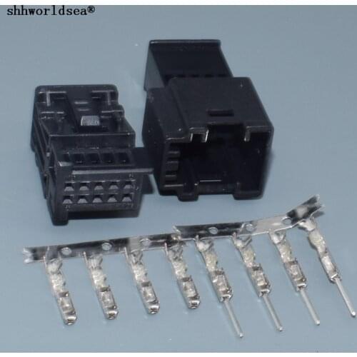 Shhworldsea 10 pin female and male automotive wire harness connector 1355789-1 1-929270-1 for audi for bmw