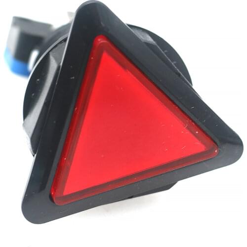 10pcs/lot Triangle LED Illuminated Push Buttons + Micro Switch For Arcade Games Machine Parts Mame Jamma