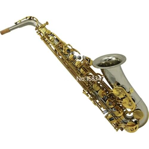 Eastern Music professional cupronickel Alto saxophone Eb Tune Gold Lacquered Key With Case Free Shipping