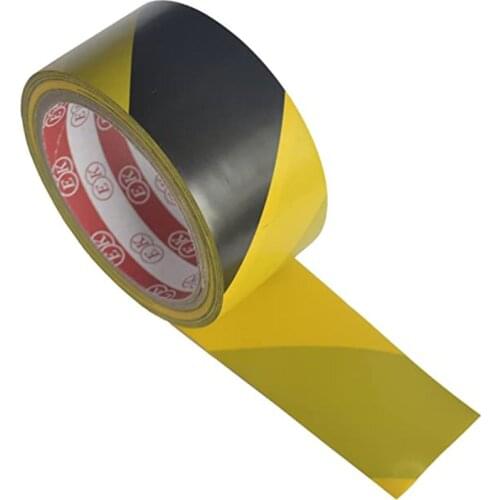 High Strength Adhesive Sticker Black Yellow Safety Warning Floor Tape for Social DXAB