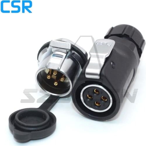 XHP20 , 4 pin waterproof connector Female Plug, IP67 cable connector plug & socket