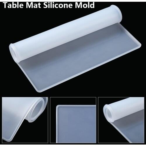 1pc Table Mat Silicone Mold DIY Writing Board Crystal Epoxy Resin Casting Moulds Jewelry Making Handmade Tools
