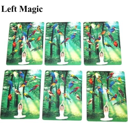 1pcs Count Bird Card Piaying Card Poker Magic Tricks Close Up Stage Props Illusion Accessary Fancy Mentalism Kids Magician