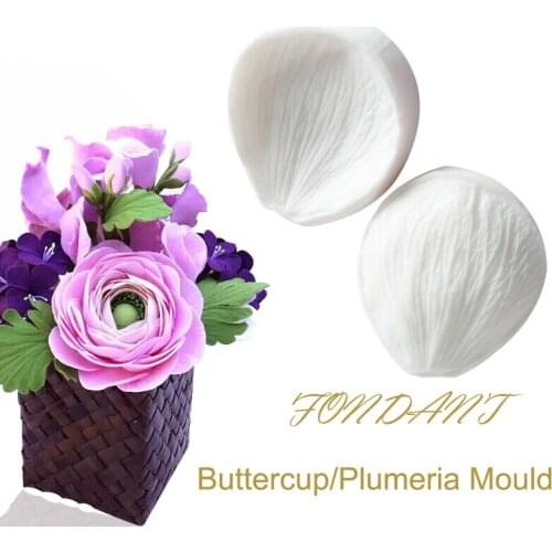 3D Flower Shape Fondant Silicone Mold Sugarcraft Cake Decorating Tools Gumpaste Molds Wedding Cake Baking Mould Flower Stamper