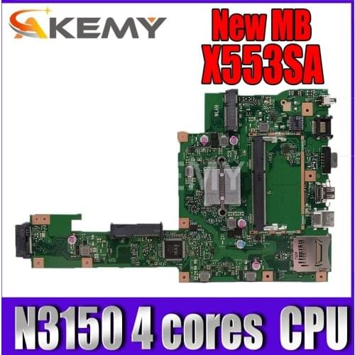 Akemy X553SA Motherboard N3150 4 cores For Asus A553S A553SA F553S F553SA X553S laptop Motherboard X553SA Mainboard