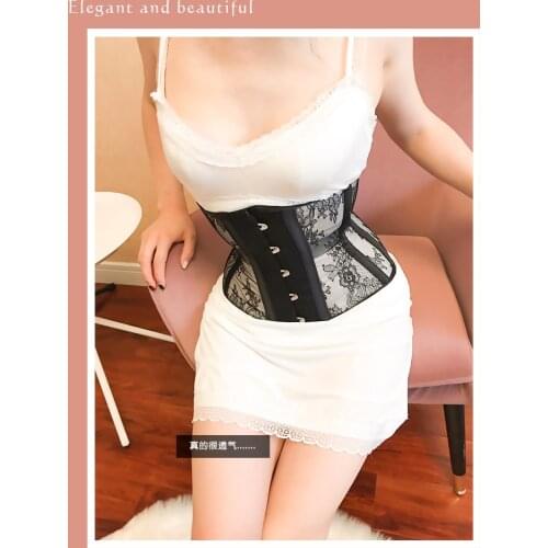 Annzley Waist Curving Summer Mesh Underbust Corset Waist Slimming Korsett