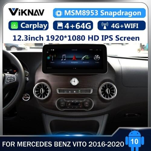 12.3inch android Car Radio for Mercedes Benz Vito 2016-2020 Head Unit Stereo Receiver DVD Multimedia Player 2Din Tape Recorder