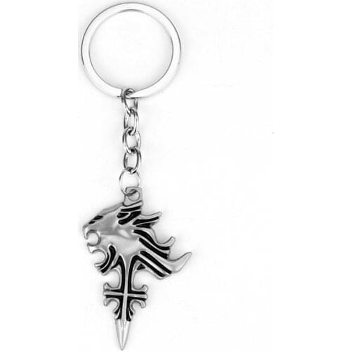 MQCHUN Cosplay Game Final Fantasy VIII 8 Griever Squall Leonhart Keychain Lion Head Pendant Anime Key chain Key Holder Souvenir