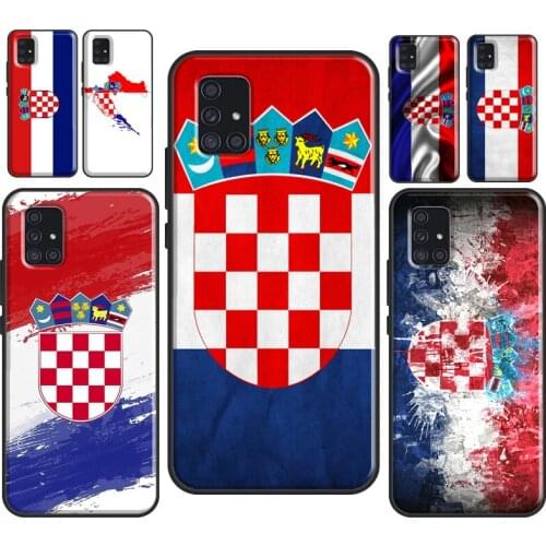 Croatia Flag For Samsung A12 A32 A52 A72 A10 A20 S A40 A50 A70 A11 A31 A41 A51 A71 A20e A21S Phone Case