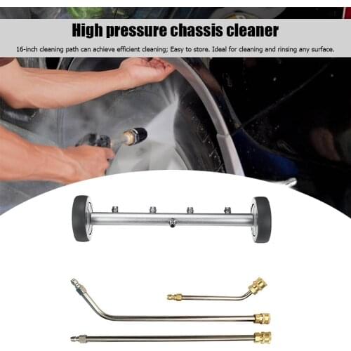 Automobile Interior Decoration Parts 16 inch Pressure Washer Undercarriage Cleaner Under Car Water Broom with 3 Wands