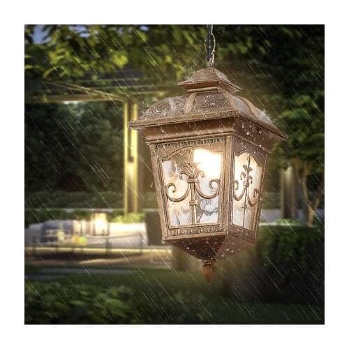 European style creative sunshine room courtyard grape trellis corridor balcony outdoor flower rack outdoor Chandelier