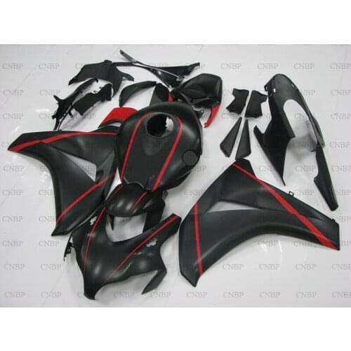 Fireblade 2008 - 2011 Fairings for Honda Cbr1000 RR 2008 Fairing Fireblade 10 11 Matter Black Red Abs Fairing