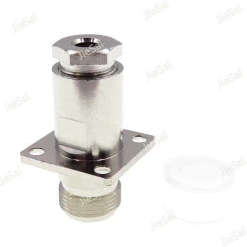N Type Female Jack 4 Hole Panel Flange RG58 RG400 RG195 Cable RF Coax Adapter Connector