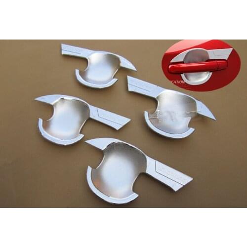 For SUZUKI S-CROSS SCROSS 2014 2015 2016 2017 2018 New Chrome Door Cup Bowl Cover Trim Sticker Car Styling Accessories