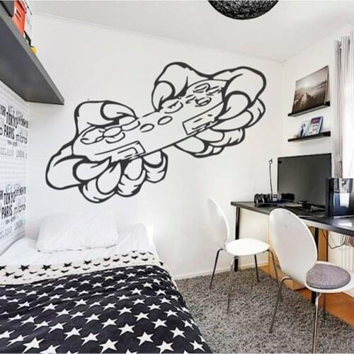 Gamer Wall Stickers Game Machine Art Wall Decals Home Decors For Kids Bedroom Personalized Boys Girls Pattern Removable B172