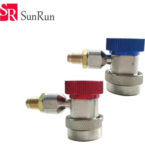 Automotive air conditioning maintenance tools high and low pressure R134a quick connector adjustable refrigerant filling joints