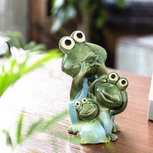 Interesting Frog Simple Home Porch Soft Decoration Ceramics Three Not Frog Decoration Living Room Study Creative Decoration