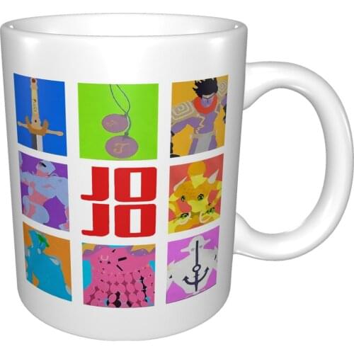 Jojo Bizarre Adventure Art Jojo Strange Anime All Mug Coffee Cup Coffee Mug Pink Plastic Cup Hare Ears