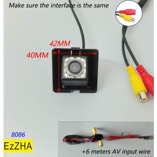 EzZHA CCD HD 4 8 12 led light Rear View Camera For Toyota Land Cruiser Prado (150) 2009 2010 2011 2012 2013 2014 2015 2016 Car