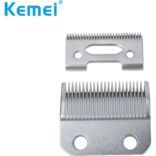 Kemei Replacement Blade set For Kemei KM-1996 KM-1997 High Carton Steel Clipper Accessories Silver