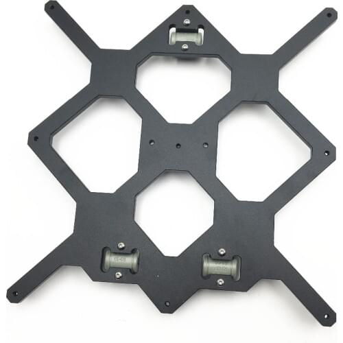 Cloned Original Prusa i3 MK3 3D Printer Aluminum Y Carriage With 3pcs nylon clips Holding LM8UU For Prusa i3 3D Printer Parts