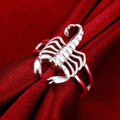 New 925 Sterling Silver Rings For Women fine Scorpion Fashion Party Gifts Girl student Charm wedding good luxury jewelry