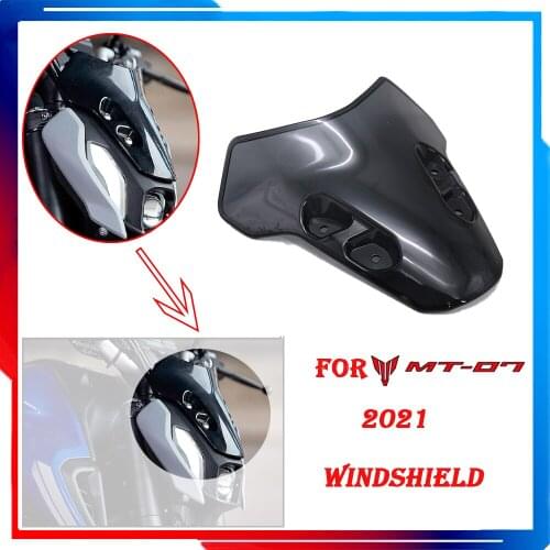 New Motorcycle Accessories For Yamaha MT07 MT-07 MT 07 2021 Windscreen Windshield Deflectors Wind Shield Screen Protector Parts